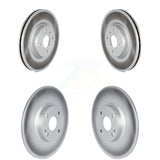 Front Rear Coated Disc Brake Rotors Kit For 2016-2021 Mazda MX-5 Miata With Brembo Brakes KG-101529