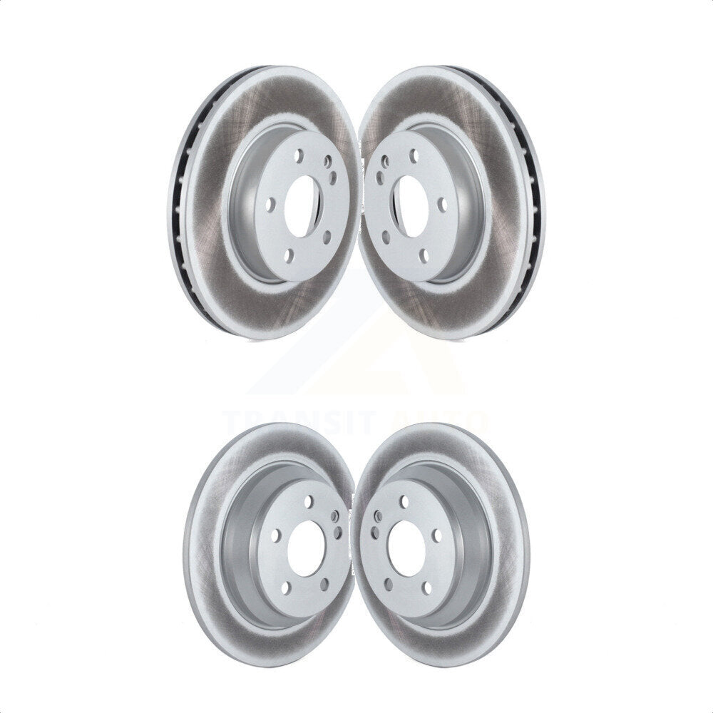 Front Rear Coated Disc Brake Rotors Kit For 2016-2021 Mercedes-Benz Metris KG-101542