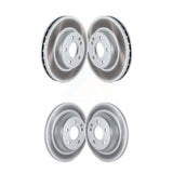 Front Rear Coated Disc Brake Rotors Kit For 2016-2021 Mercedes-Benz Metris KG-101542