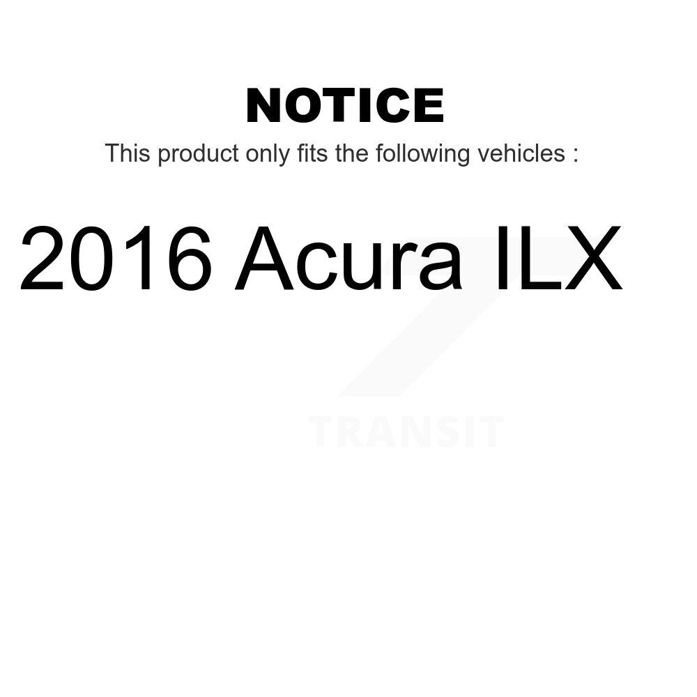 Front Rear Coated Disc Brake Rotors Kit For 2016 Acura ILX KG-101164