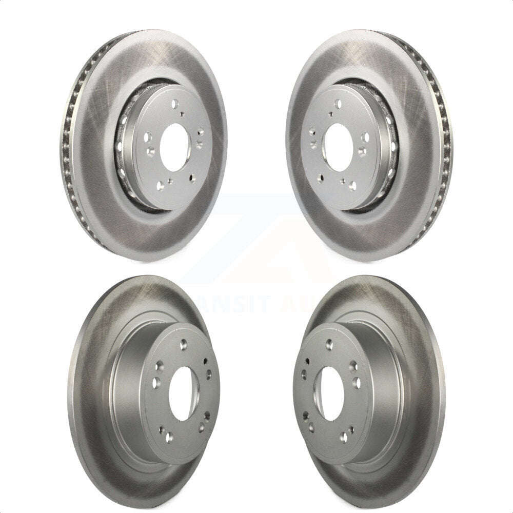 Front Rear Coated Disc Brake Rotors Kit For 2016 Acura ILX KG-101164