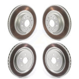 Front Rear Coated Disc Brake Rotors Kit For 2017-2019 Chevrolet Camaro Cadillac CTS KG-101229