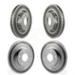 Front Rear Coated Disc Brake Rotors Kit For 2018-2022 Mitsubishi Outlander PHEV KG-100981