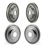 Front Rear Coated Disc Brake Rotors Kit For 2018-2022 Mitsubishi Outlander PHEV KG-100981