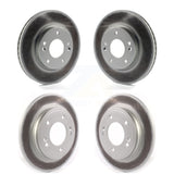 Front Rear Coated Disc Brake Rotors Kit For 2019-2021 Hyundai Veloster Naturally Aspirated KG-101267