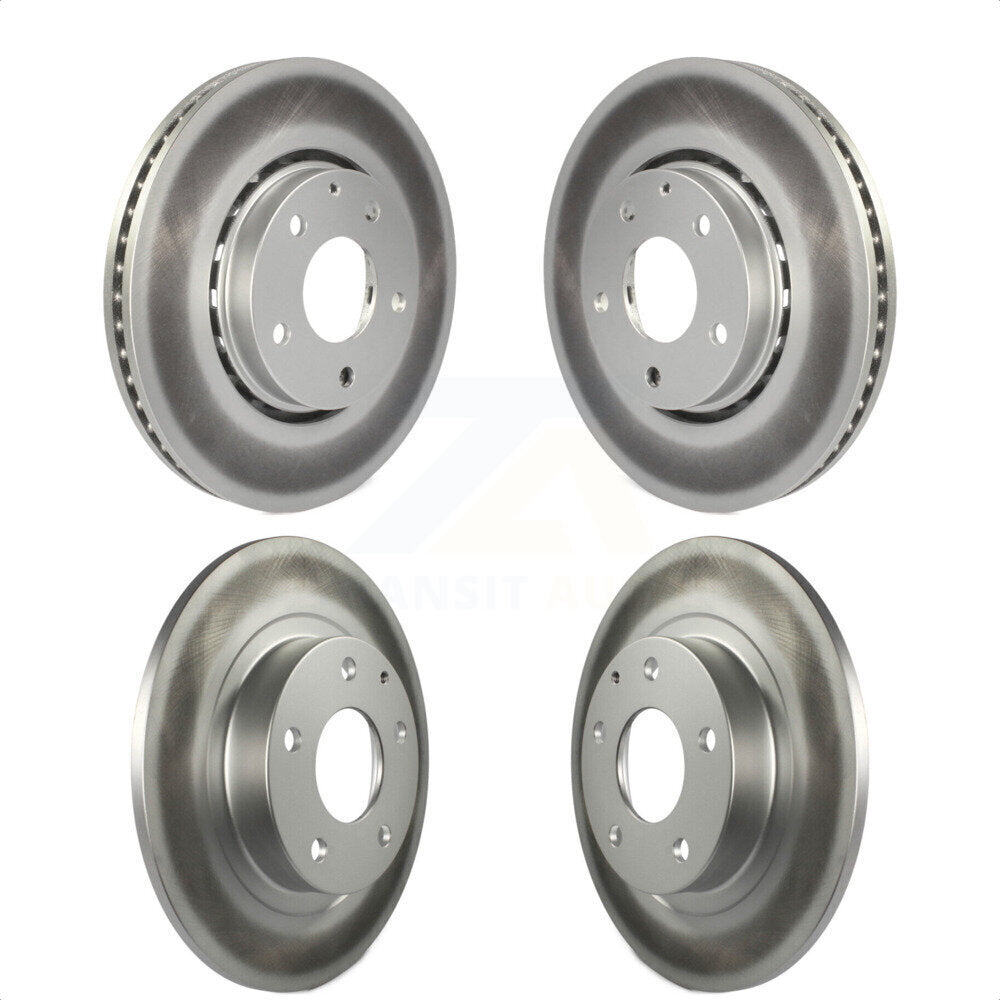Front Rear Coated Disc Brake Rotors Kit For 2019-2021 Mazda 6 Naturally Aspirated KG-101296