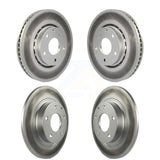Front Rear Coated Disc Brake Rotors Kit For 2019-2021 Mazda 6 Naturally Aspirated KG-101296