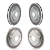 Front Rear Coated Disc Brake Rotors Kit For 2019-2022 Acura RDX KG-101303