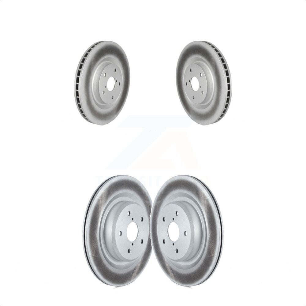 Front Rear Coated Disc Brake Rotors Kit For 2019-2022 Subaru Ascent KG-101589