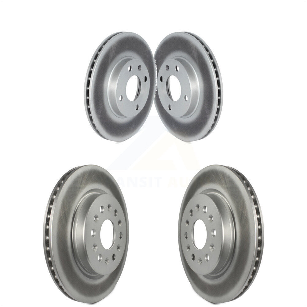 Front Rear Coated Disc Brake Rotors Kit For 2019 Chevrolet Spark KG-101536