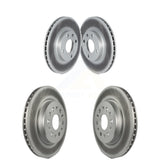 Front Rear Coated Disc Brake Rotors Kit For 2019 Chevrolet Spark KG-101536