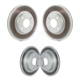 Front Rear Coated Disc Brake Rotors Kit For 2021-2022 Nissan Kicks S KG-101758