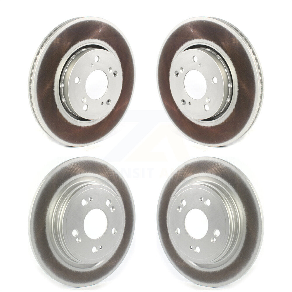 Front Rear Coated Disc Brake Rotors Kit For Acura RLX KG-101389