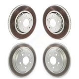 Front Rear Coated Disc Brake Rotors Kit For Acura RLX KG-101389