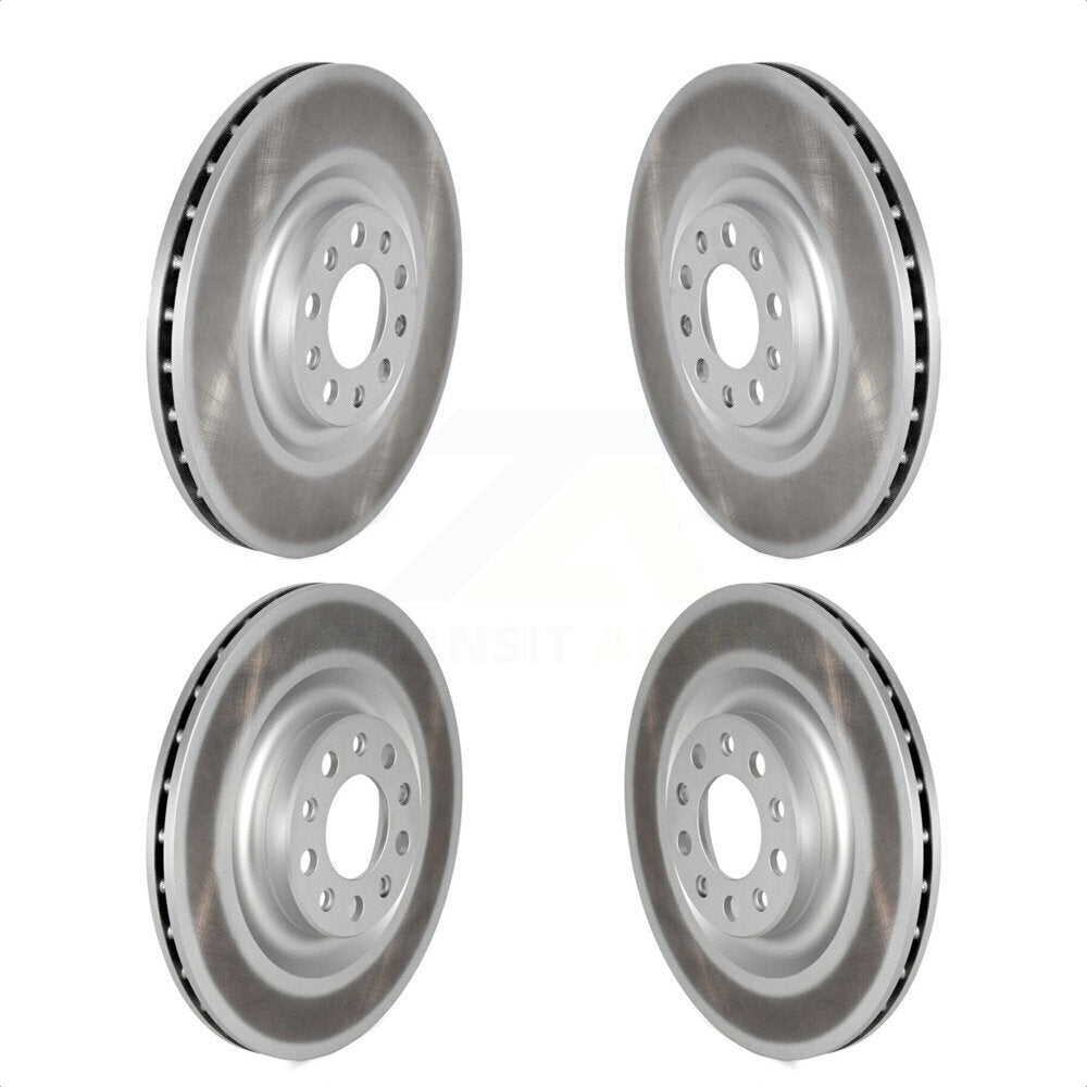 Front Rear Coated Disc Brake Rotors Kit For Alfa Romeo Stelvio Giulia KG-101778