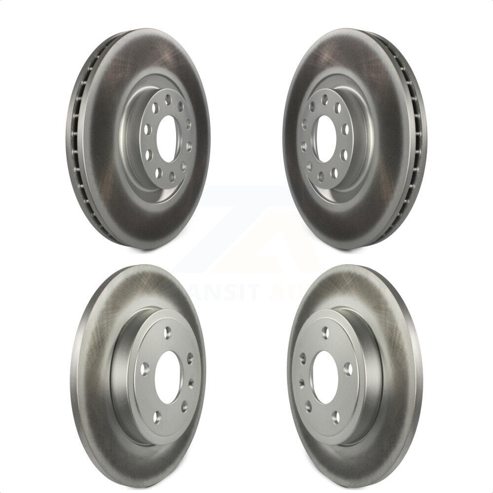 Front Rear Coated Disc Brake Rotors Kit For Audi A4 Quattro KG-100907