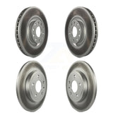 Front Rear Coated Disc Brake Rotors Kit For Audi A4 Quattro KG-100907
