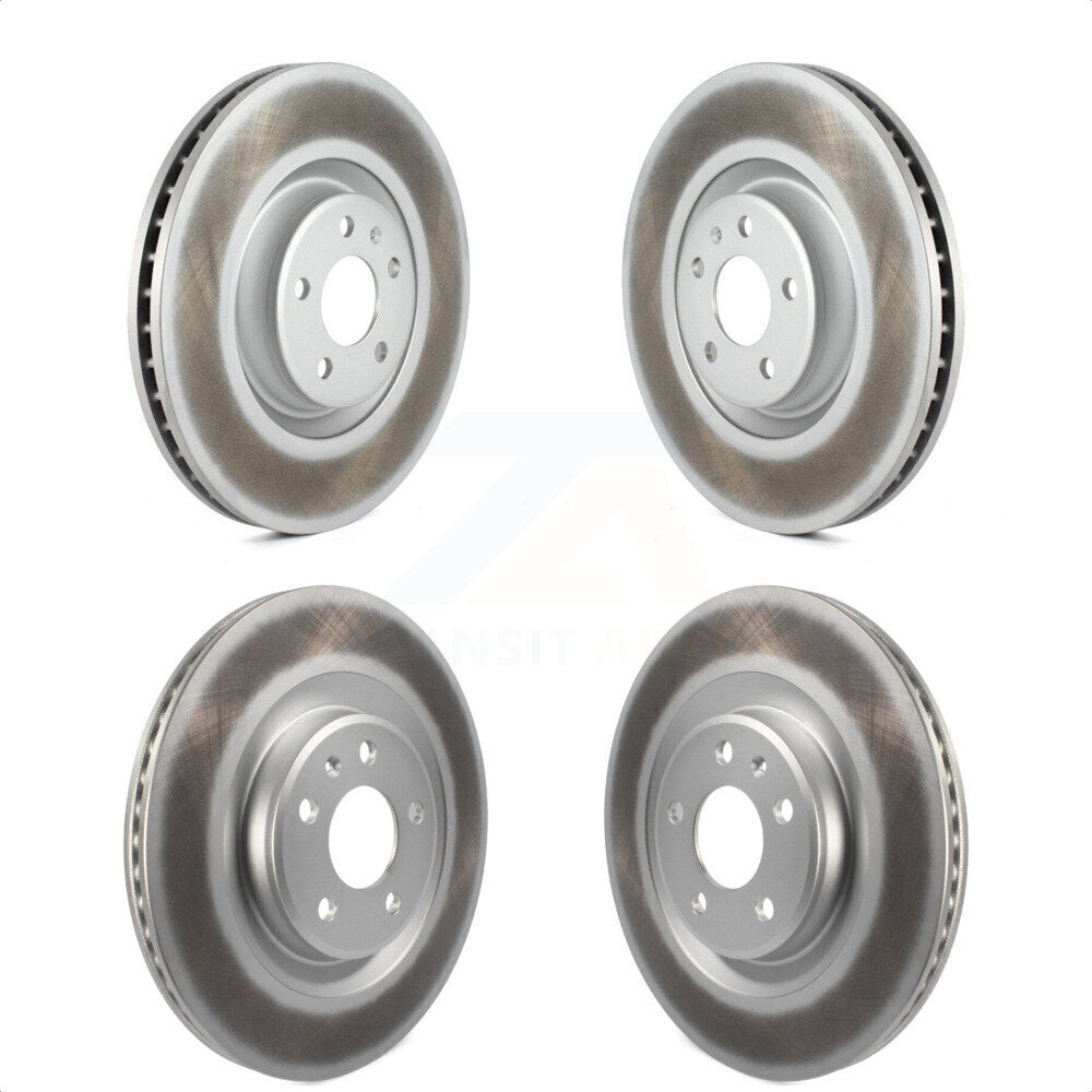 Front Rear Coated Disc Brake Rotors Kit For Audi A6 Quattro A7 KG-101151