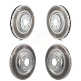 Front Rear Coated Disc Brake Rotors Kit For Audi A6 Quattro A7 KG-101151