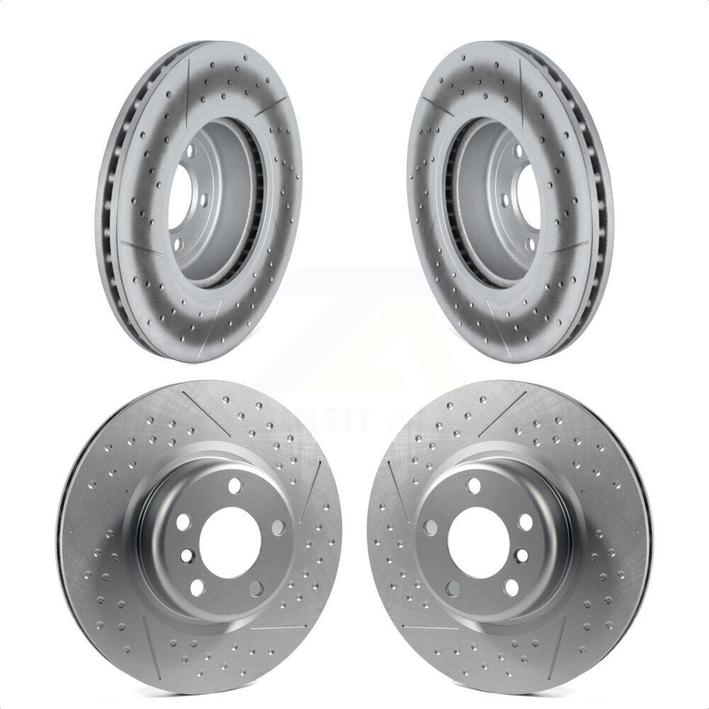 Front Rear Coated Disc Brake Rotors Kit For BMW 230i xDrive M240i KG-101742