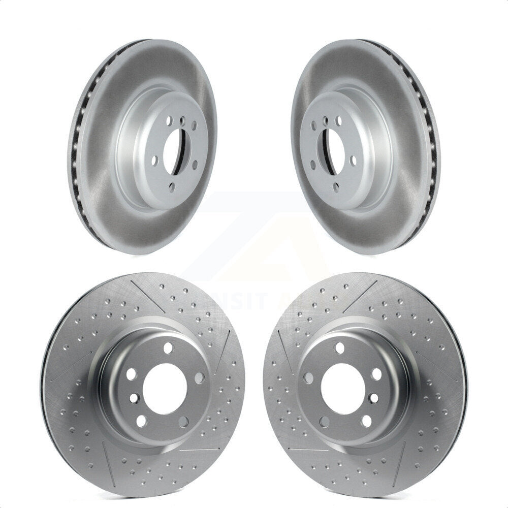 Front Rear Coated Disc Brake Rotors Kit For BMW 230i xDrive M240i KG-101743