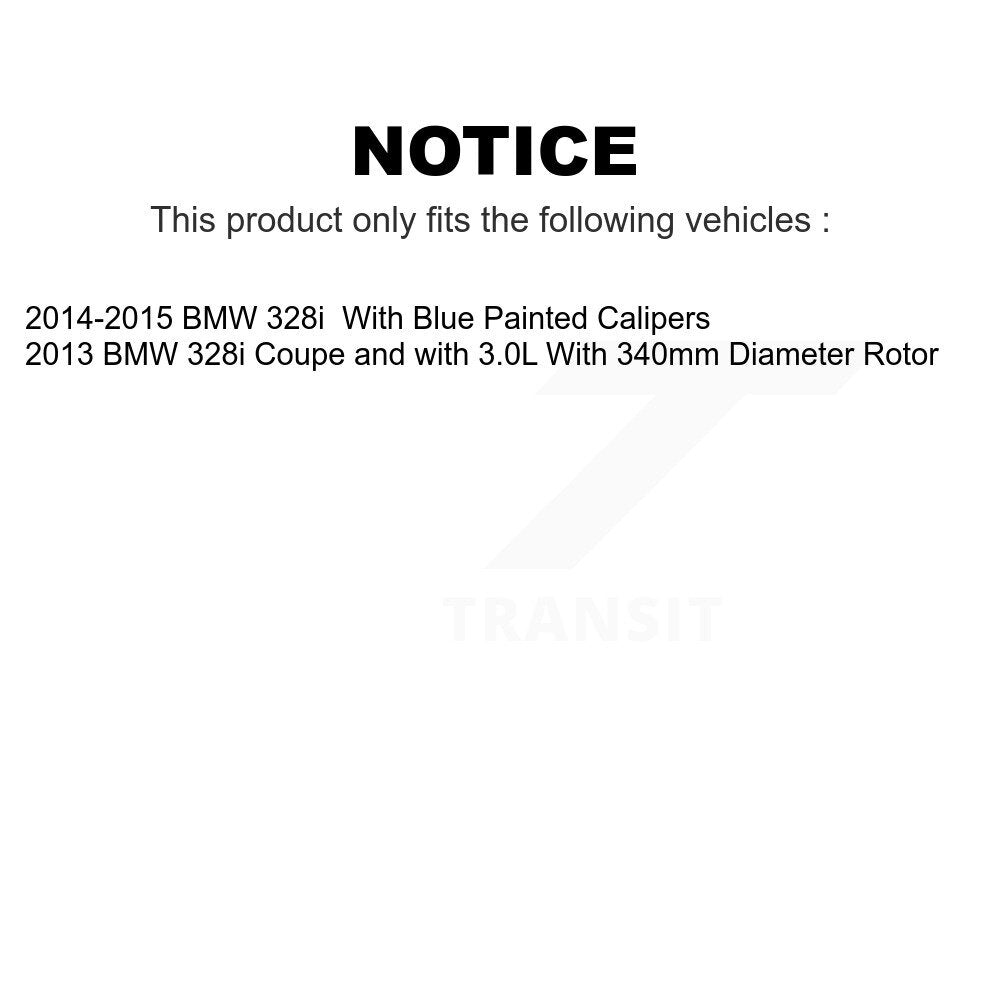 Front Rear Coated Disc Brake Rotors Kit For BMW 328i KG-101212