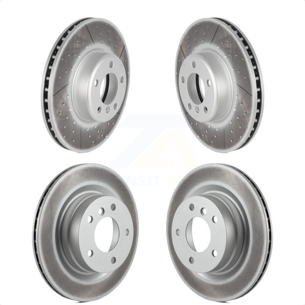 Front Rear Coated Disc Brake Rotors Kit For BMW 328i KG-101212