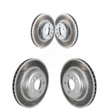 Front Rear Coated Disc Brake Rotors Kit For BMW 328i xDrive 330i 428i Gran Coupe With Blue Painted Calipers KG-101679
