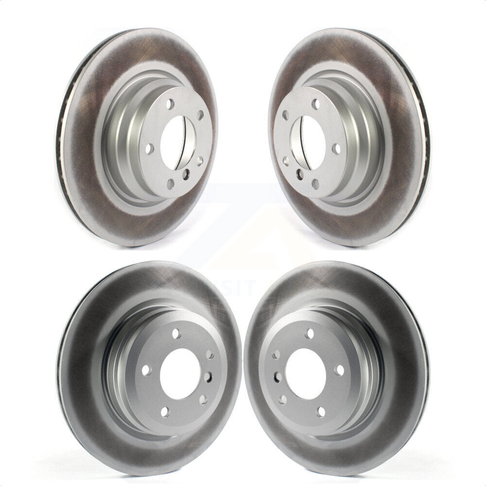 Front Rear Coated Disc Brake Rotors Kit For BMW 330i 330xi X1 KG-101386