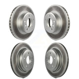 Front Rear Coated Disc Brake Rotors Kit For BMW 530i 525i 528i KG-101002