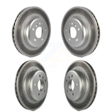 Front Rear Coated Disc Brake Rotors Kit For BMW 535i xDrive 535d ActiveHybrid 5 KG-101218