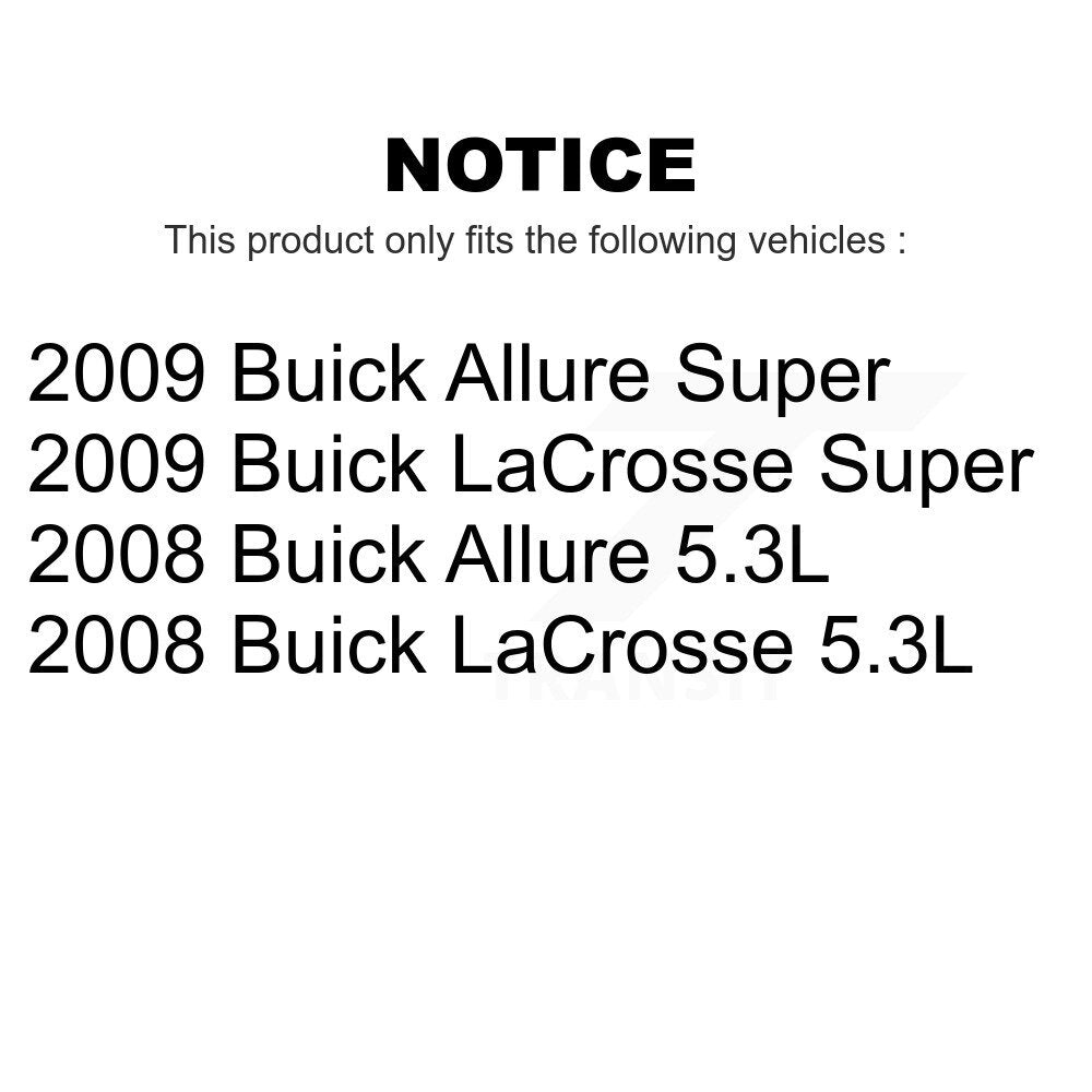 Front Rear Coated Disc Brake Rotors Kit For Buick LaCrosse Allure KG-100727