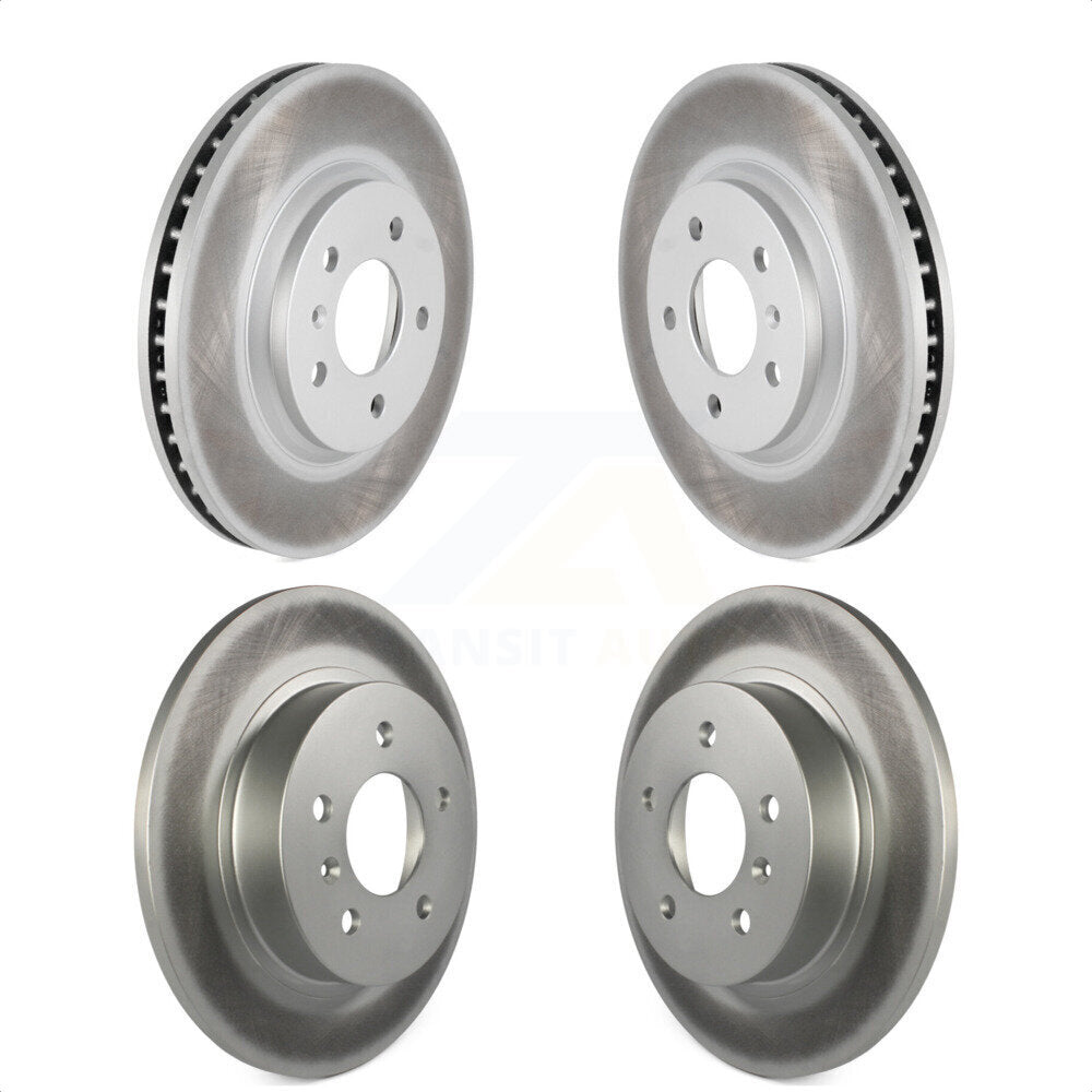 Front Rear Coated Disc Brake Rotors Kit For Buick Lucerne KG-100731
