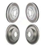 Front Rear Coated Disc Brake Rotors Kit For Buick Lucerne KG-100731
