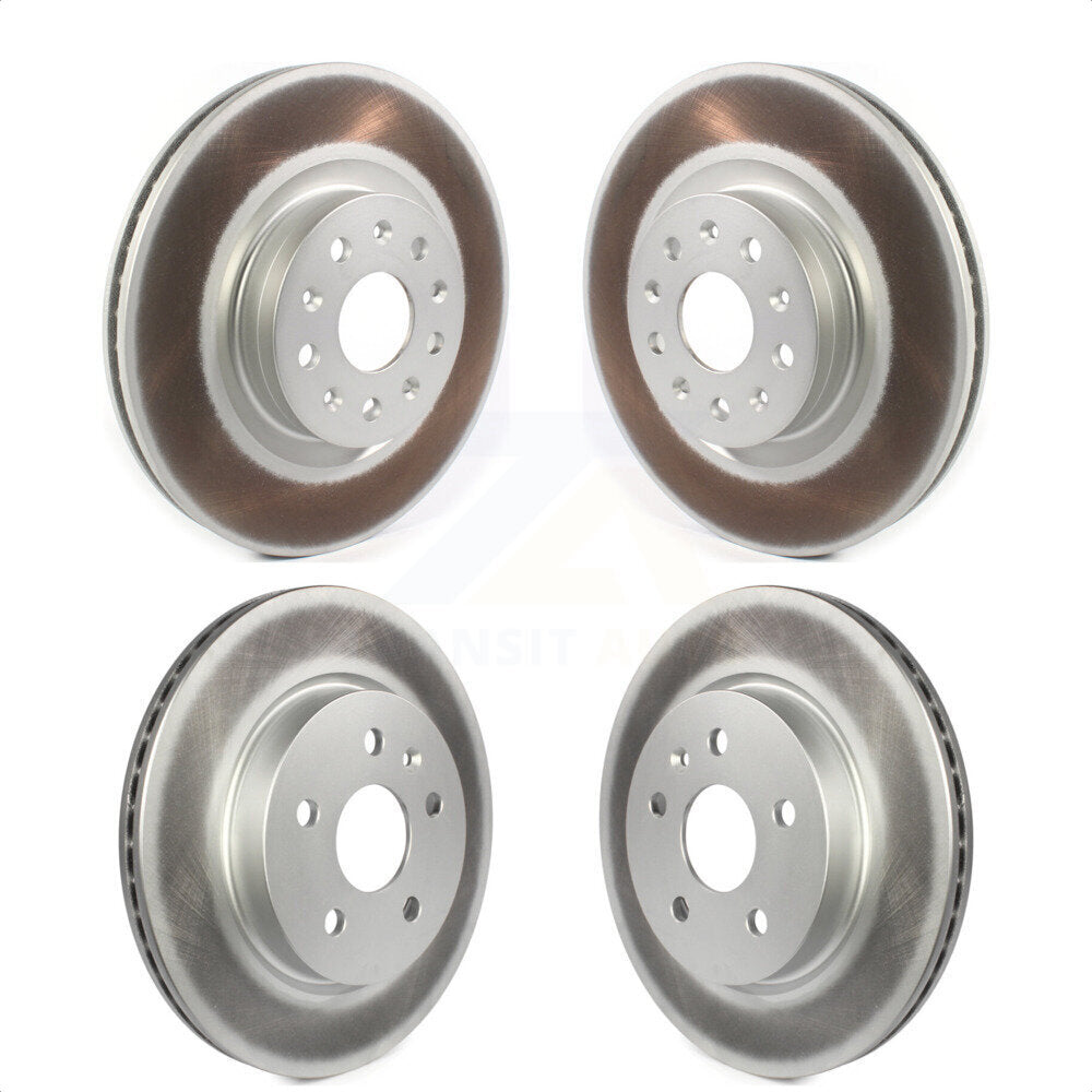 Front Rear Coated Disc Brake Rotors Kit For Cadillac CT6 Chevrolet CT5 Camaro KG-101231