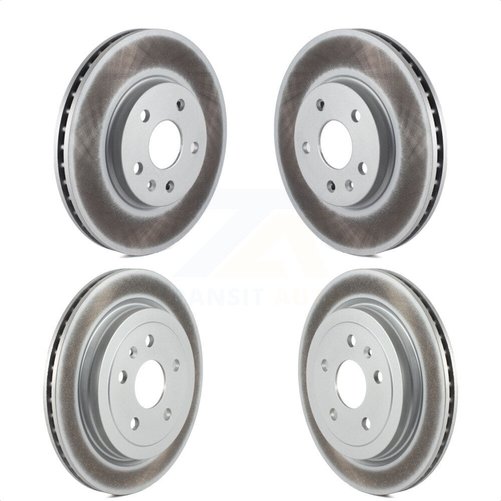 Front Rear Coated Disc Brake Rotors Kit For Cadillac CTS KG-100737