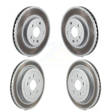 Front Rear Coated Disc Brake Rotors Kit For Cadillac CTS KG-100737