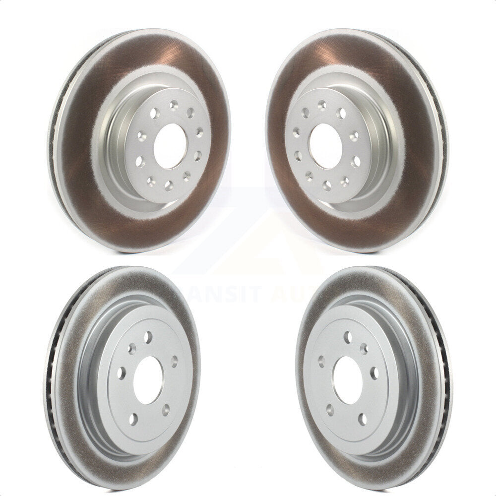 Front Rear Coated Disc Brake Rotors Kit For Cadillac CTS KG-101230