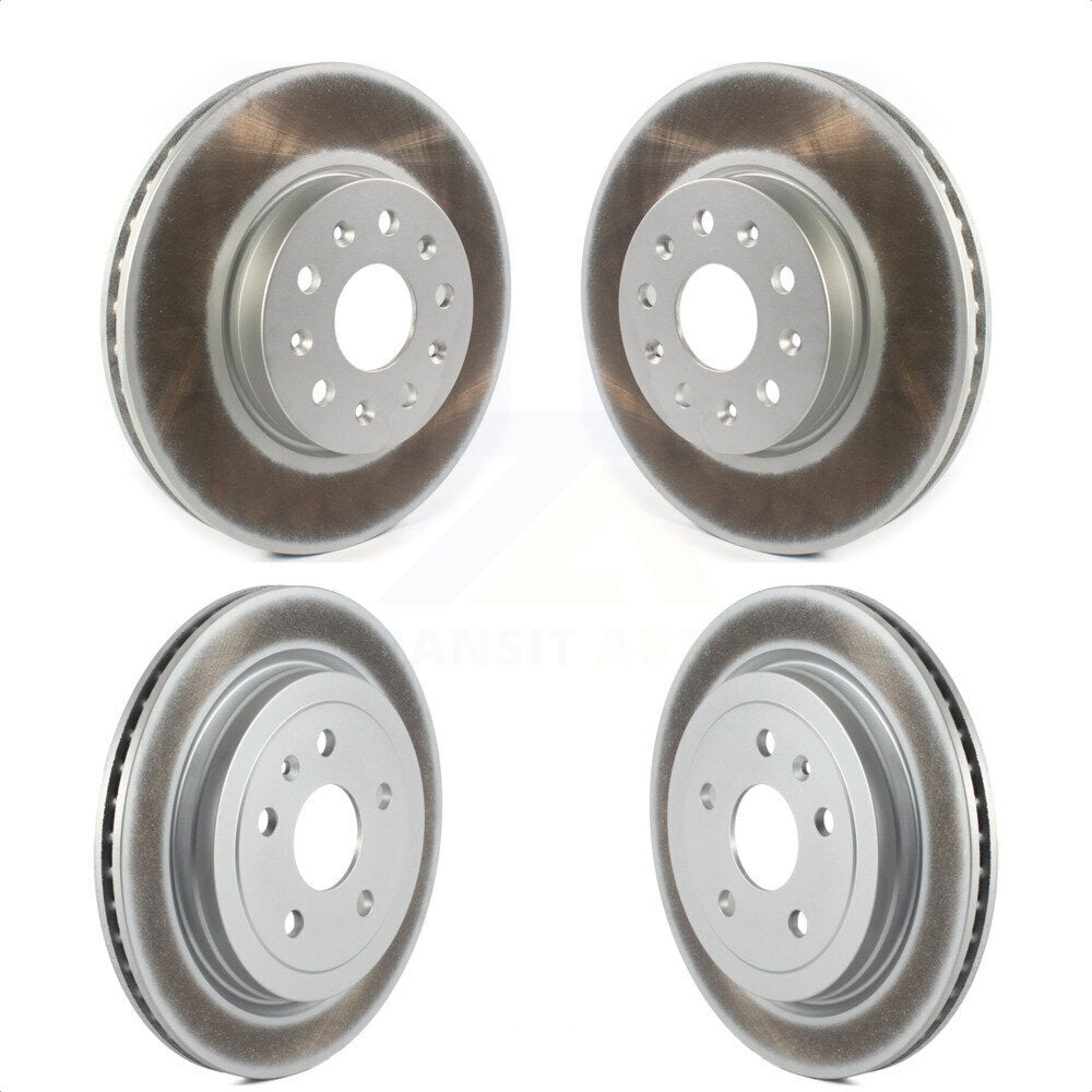 Front Rear Coated Disc Brake Rotors Kit For Cadillac CTS KG-101232