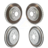 Front Rear Coated Disc Brake Rotors Kit For Cadillac CTS KG-101232