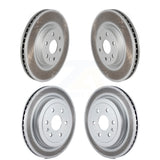 Front Rear Coated Disc Brake Rotors Kit For Cadillac SRX Saab 9-4X KG-100742
