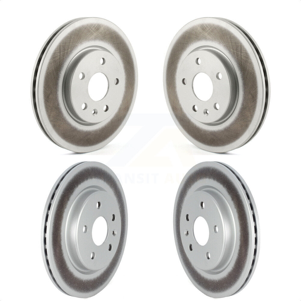 Front Rear Coated Disc Brake Rotors Kit For Cadillac XT4 Buick Envision KG-101236
