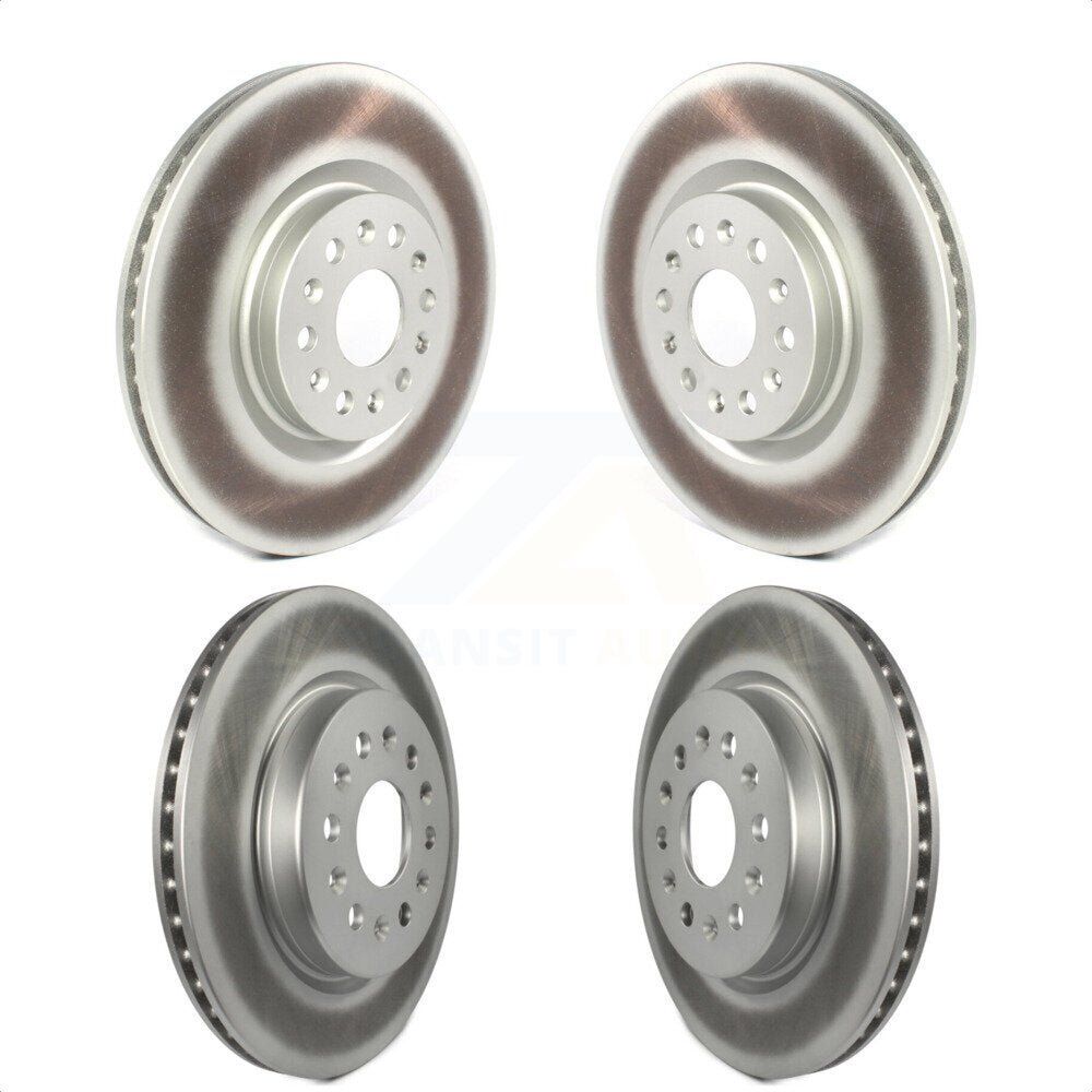 Front Rear Coated Disc Brake Rotors Kit For Cadillac XT5 Buick Enclave XT6 KG-101219