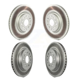 Front Rear Coated Disc Brake Rotors Kit For Cadillac XT5 Buick Enclave XT6 KG-101219