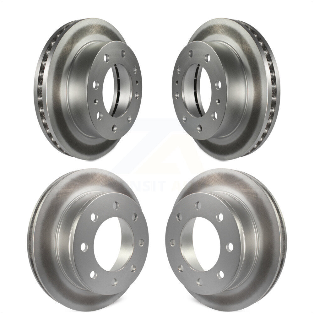 Front Rear Coated Disc Brake Rotors Kit For Chevrolet Express 2500 GMC Savana 3500 KG-100704