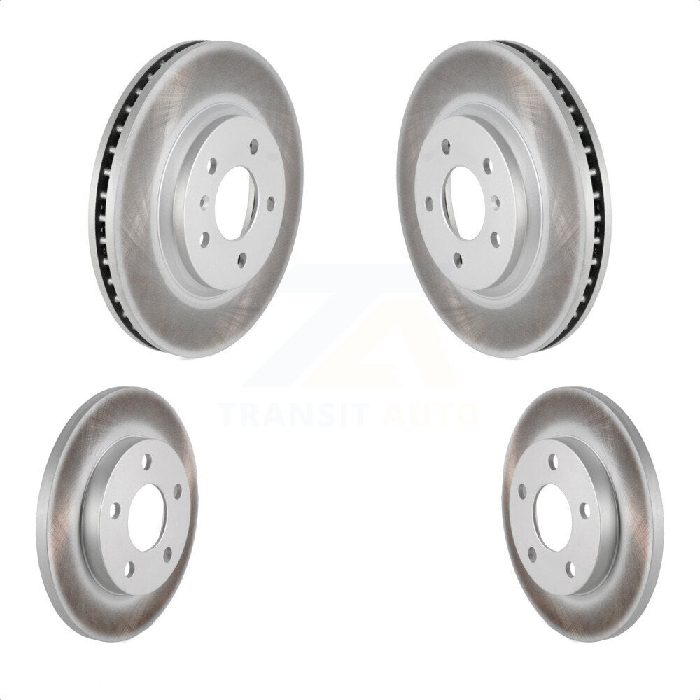 Front Rear Coated Disc Brake Rotors Kit For Chevrolet Impala Limited KG-100729