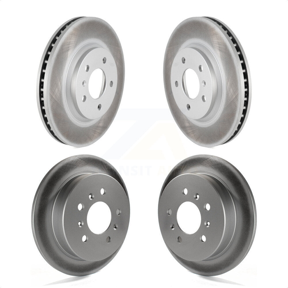 Front Rear Coated Disc Brake Rotors Kit For Chevrolet Impala Monte Carlo KG-100730