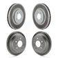 Front Rear Coated Disc Brake Rotors Kit For Chevrolet Impala Monte Carlo Oldsmobile Intrigue KG-101736