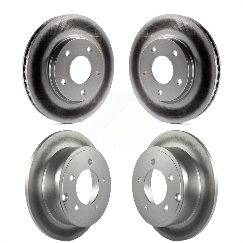 Front Rear Coated Disc Brake Rotors Kit For Dodge Caliber Mitsubishi Lancer KG-100839