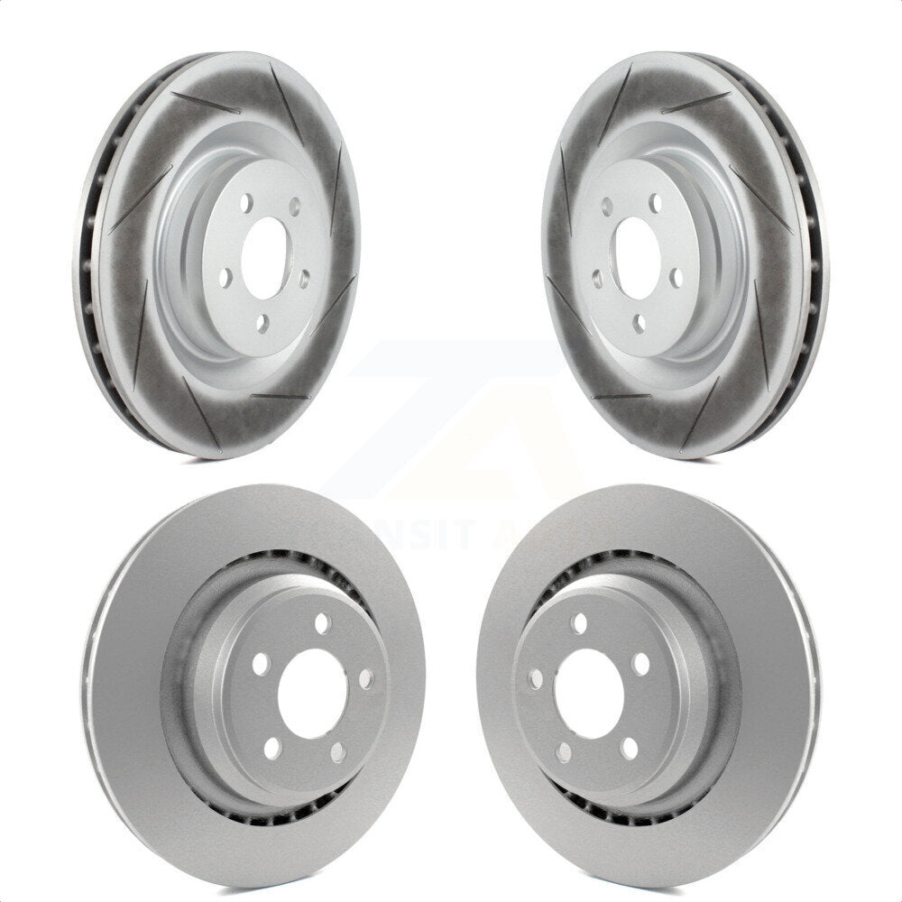Front Rear Coated Disc Brake Rotors Kit For Dodge Charger Chrysler 300 Challenger Magnum KG-100837